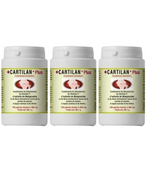 Han-biotech Lot de 3 Cartilan Plus 3x180 gélules