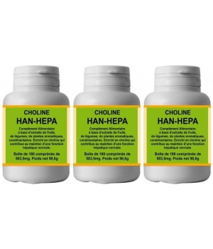 Han-biotech Lot de 3 Han Hepa 3X180 Comprimés génie hépatique
