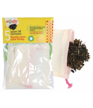 Ah Table Lot de 5 Sachets thé réutilisables