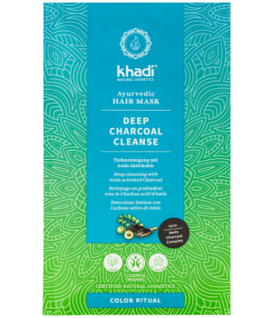 Khadi Masque capillaire Ayurvédique Deep Charcoal Cleanse 50g