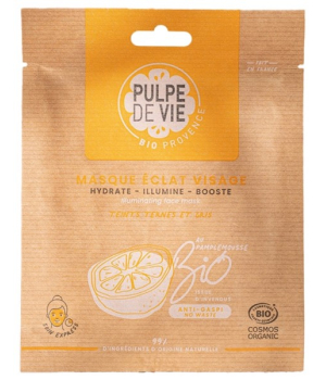 Pulpe De Vie Masque en tissu éclat Pamplemousse