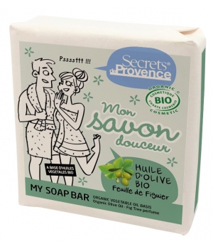 Secrets De Provence Mon savon douceur huile d'olive parfum Feuille de Figuier 100g