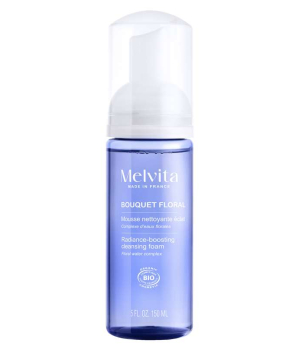 Melvita Mousse nettoyante éclat gamme bouquet floral 150ml