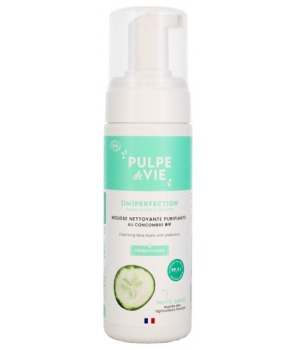 Pulpe De Vie Mousse nettoyante visage Concombre peaux mixtes à grasses 125ml