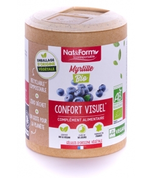 Nat et Form Myrtille Baie Bio 90 gélules