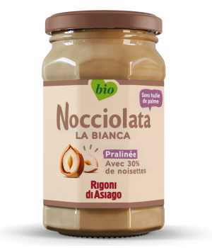 Rigoni Di Asiago Nocciolata Bianca Pâte à tartiner aux noisettes 325g