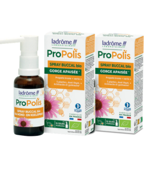 Ladrome Offre duo Spray buccal Propolis + 5 extraits de plantes et miel 30ml le 2ème à 50%