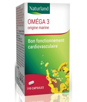 Naturland Oméga 3 180 Capsules
