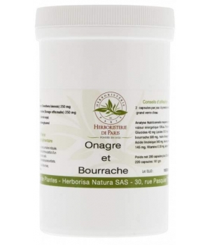 Herboristerie De Paris ONAGRE BOURRACHE VITAMINE E 220 CAPSULES
