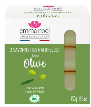 Emma Noel Pack 3 Savonnettes Olive 3x150g