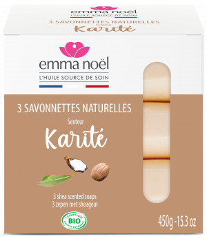 Emma Noel Pack 3 Savonnettes Karité Surgras 3x150g