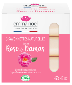 Emma Noel Pack 3 Savonnettes Rose de Damas 3x150g