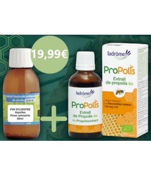 Le Monde du Bio Pack duo défenses naturelles Aiguilles de pin et Propolis