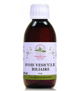 Herboristerie De Paris Phyto concentré Foie Vésicule Biliaire 200ml