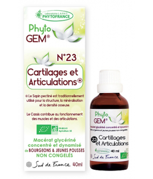 Phytofrance Phytogem No 23 Cartilage et Articulations Bio 40ml