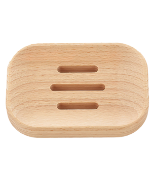 Avril Porte savon en bois de hêtre