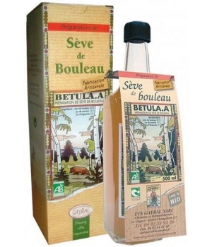 Gayral Préparation de Sève de Bouleau Bio avec Etui 500ml