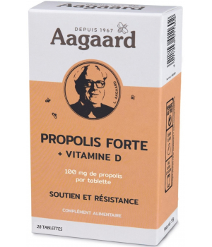 Aagaard Propolis forte + vitamine D 28 tablettes
