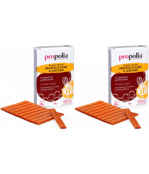Propolia Propolis pure à mâcher Le lot de 2 plaquettes de 10gr