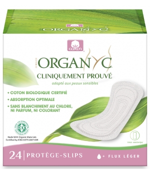 Organyc Protège Slips Pochettes Individuelles Boîte de 24