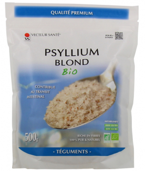 Vecteur Sante Psyllium Blond Teguments Bio Doypack 500g