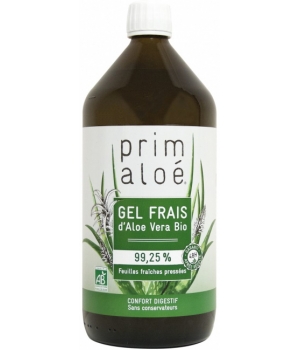 Prim Aloe Pur Gel à boire Aloé Vera Bio 99,35% 1L