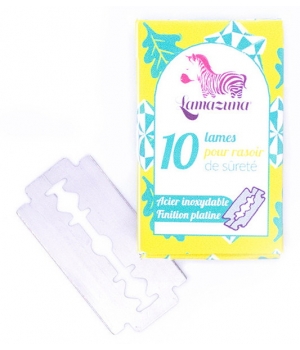 Lamazuna Recharge de 10 lames universelles pour rasoir de sûreté