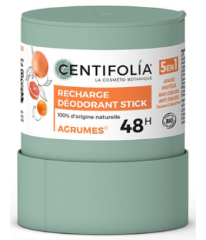 Centifolia Recharge déodorant stick 48H Agrumes 50g