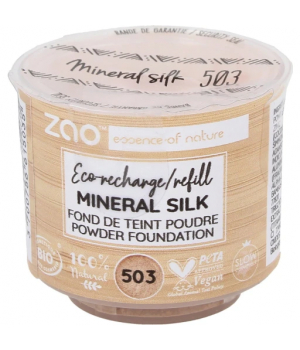 Zao  Recharge Mineral Silk 503 Beige orangé