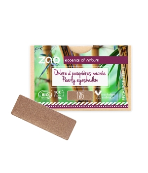 Zao  Recharge Ombre à paupières nacrée rectangle 106 bronze