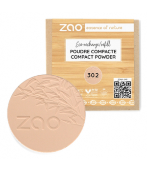 Zao  Recharge Poudre Compacte 302 Beige orangé 9g