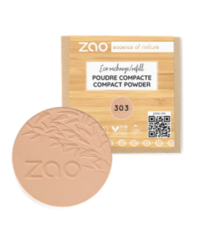 Zao  Recharge Poudre Compacte 303 Brun Beige 9g