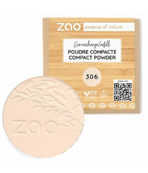 Zao  Recharge Poudre Compacte 306 Porcelaine 9g