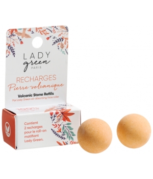 Lady Green Recharge Roll On Matifiant Pierre Volcanique