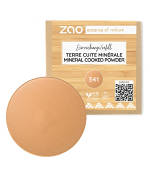 Zao  Recharge Terre cuite minérale 341 Beige cuivré 15g