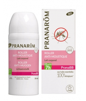 Pranarom Roller Anti moustique Lait Corporel Bio 30ml PranaBB