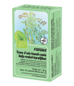 Salus Tisane Bio anis fenouil cumin 15 sachets
