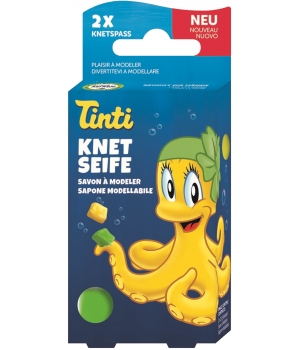 Tinti Savon à modeler jaune et vert pack de 2