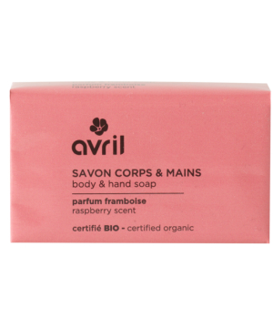 Avril Savon corps et mains Framboise 100g