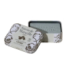 Hygiene naturelle Alepia Savon de Marseille boîte métal décorée parfumé à l'huile essentielle de Cèdre 100g