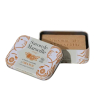 Hygiene naturelle Alepia Savon de Marseille boîte métal décorée parfumé à l'huile essentielle d'Orange 100g