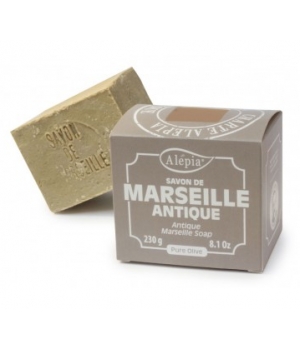 Alepia Savon de Marseille véritable pure olive Antique 200g