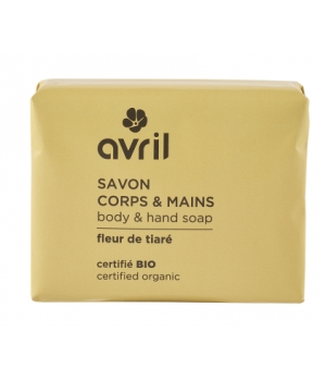 Avril Savon de Provence corps et mains Fleur de Tiaré 100g