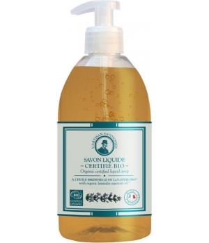 L artisan Savonnier Hygiène Savon liquide à l'huile essentielle de Lavandin 500ml