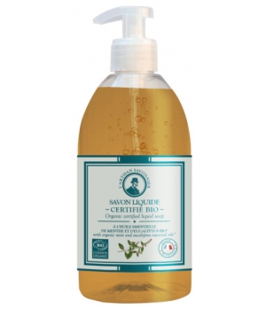 L artisan Savonnier Hygiène Savon liquide Eucalyptus et Menthe 500ml
