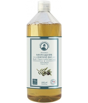 L artisan Savonnier Hygiène Savon liquide sans parfum et sans allergène recharge 1L