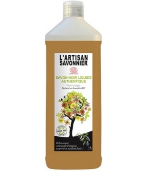 L Artisan Savonnier Entretien Savon noir liquide lavandin Bio 1L