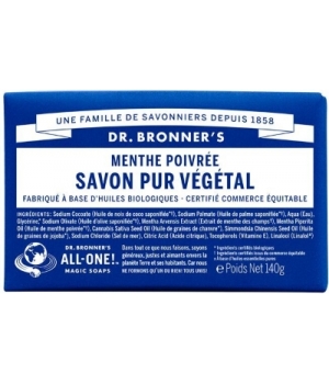 Dr Bronners Savon solide à la Menthe Poivrée
