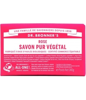 Dr Bronners Savon solide à la Rose 140gr