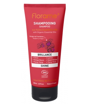 Florame Shampoing Brillance aux huiles essentielles sans sulfates 200ml